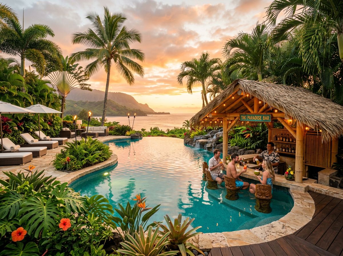 Tropical pool design