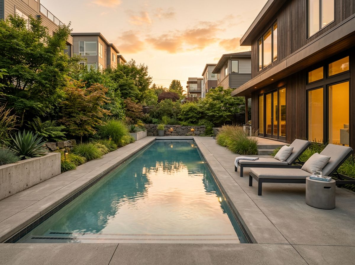 Minimalist pool design
